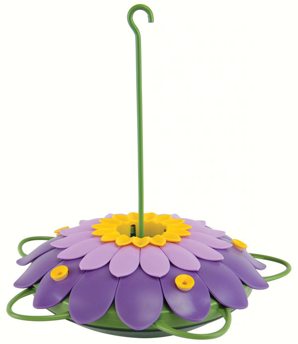 Purple 3D Flower Hummingbird Tray Feeder