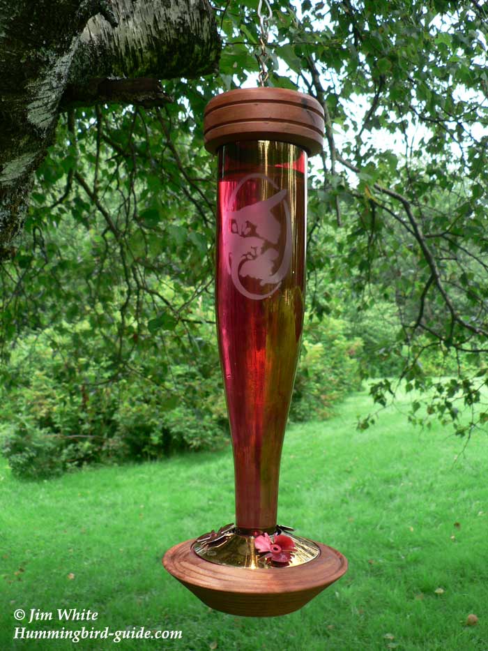 Red Decorative Hummingbird Feeder